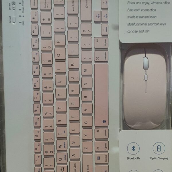 Teclado y Mouse Inalambrico Bluetooch (dos colores)