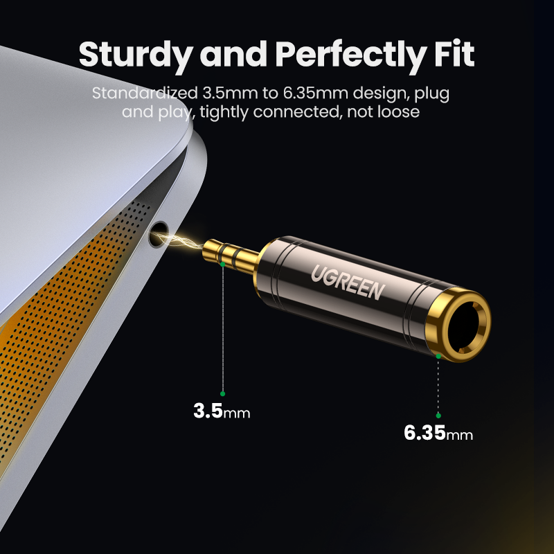 Adaptador UGREEN 3.5mm a 6.35mm