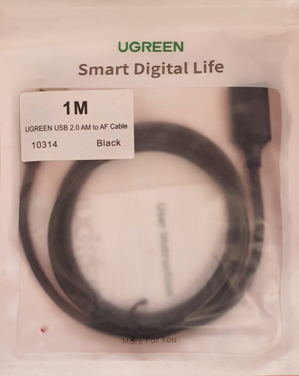 Cable Extensión USB 2.0 A Macho a USB 2.0 A Hembra.