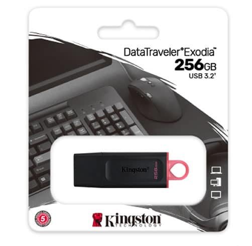 Kingston DataTraveler Exodia 256GB 3.2 – Negro / Rosa – DTX/256GB-TW-SP