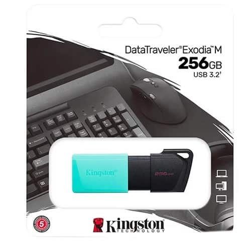 Kingston DataTraveler Exodia  M 256GB 3.2 Negro/Turquesa – DTXM/256GB