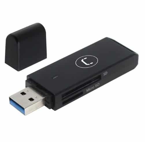 Lector de Memoria UNNO para SD/Mircro SD/SDHC/Micro SDHC/SDXC/Micro SDXC – CR1004BK
