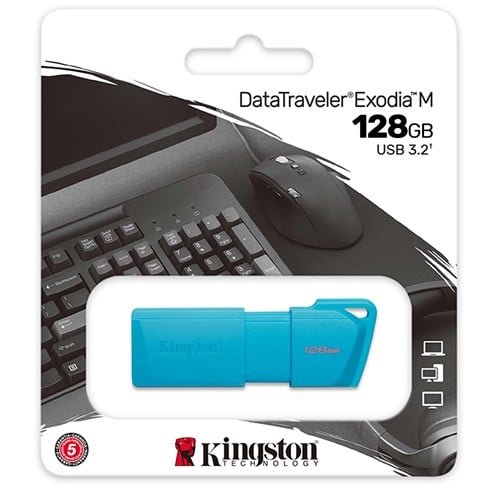 Kingston Datatraveler Exodia 128 GB USB 3.2 Celeste