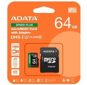 MicroSDXC ADATA 64 GB UHS-I – Speed Plus – V30