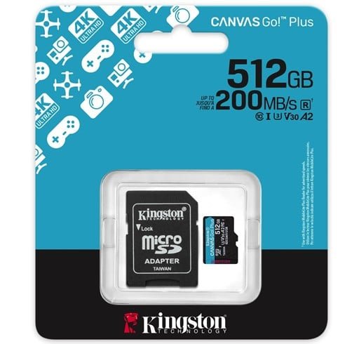 Micro SD Kingston Canvas Go Plus 512GB – SDCG4/512GB