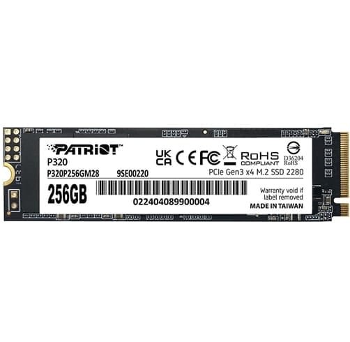 Patriot P320 256GB PCIe Gen3 x4 – P320P256GM28