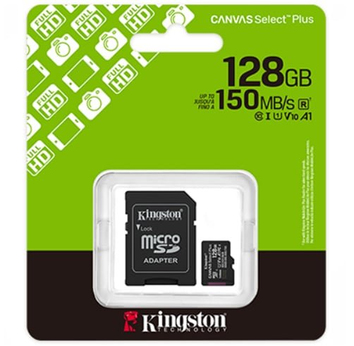 Micro SD Kingston Canvas Select Plus 128GB – SDCS3/128GB