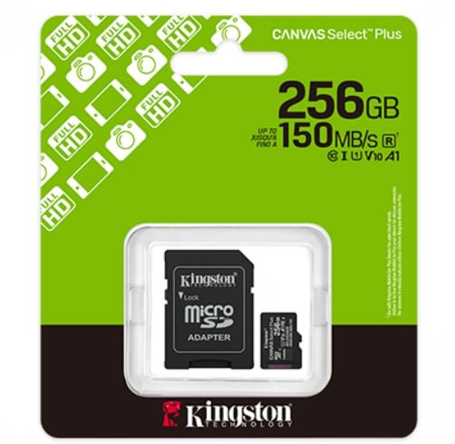 Micro SD Kingston Canvas Select Plus 256GB – SDCS3/256GB