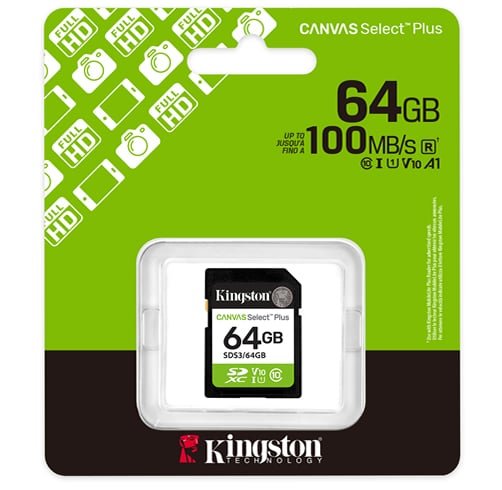 SD Kingston Canvas Select Plus 64GB – SDS3/64GB